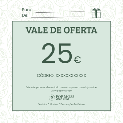 Vale de Oferta no Valor de 25€