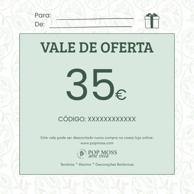  Vale de Oferta no Valor de 35€